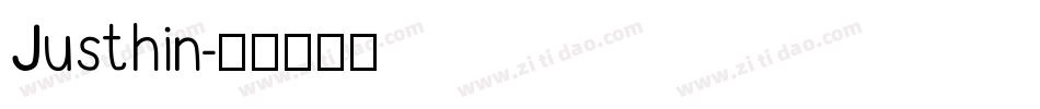Justhin字体转换