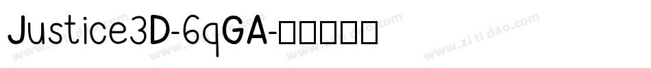 Justice3D-6qGA字体转换