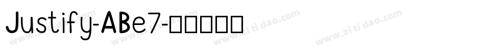 Justify-ABe7字体转换