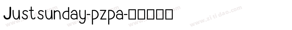 Justsunday-pzpa字体转换