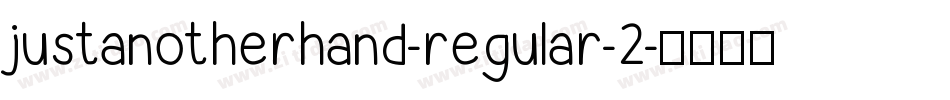 justanotherhand-regular-2字体转换