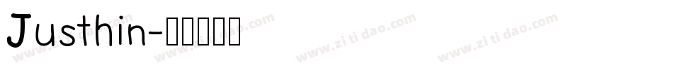 Justhin字体转换