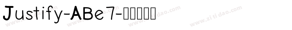 Justify-ABe7字体转换