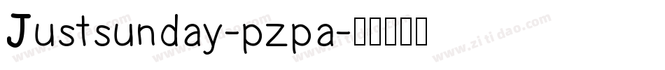 Justsunday-pzpa字体转换