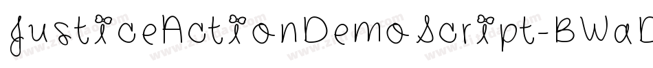 JusticeActionDemoScript-BWaD8字体转换
