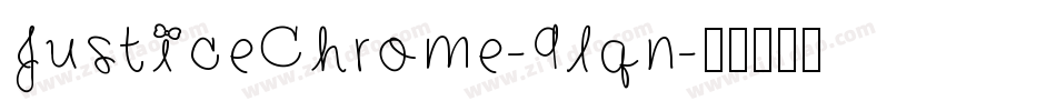 JusticeChrome-9lqn字体转换