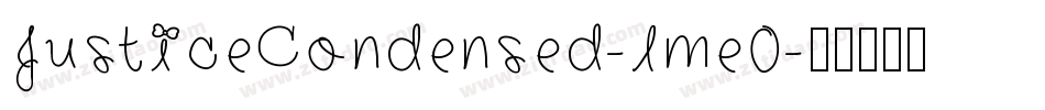 JusticeCondensed-lme0字体转换