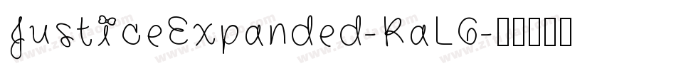 JusticeExpanded-RaL6字体转换
