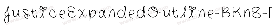 JusticeExpandedOutline-BKn8字体转换