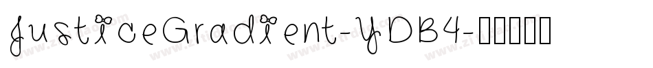 JusticeGradient-YDB4字体转换