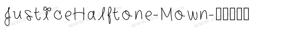 JusticeHalftone-Mown字体转换