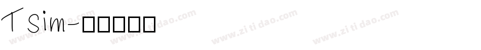 Tsim字体转换