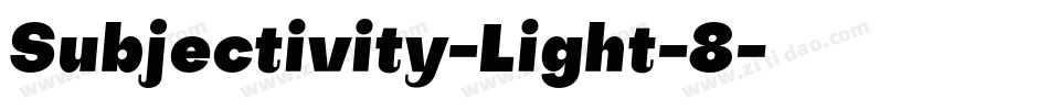 Subjectivity-Light-8字体转换