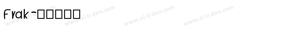 Frak字体转换
