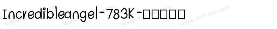 Incredibleangel-783K字体转换