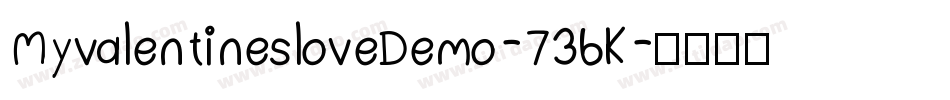 MyvalentinesloveDemo-736K字体转换