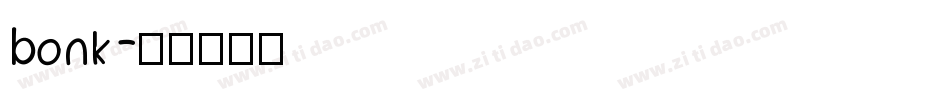 bonk字体转换