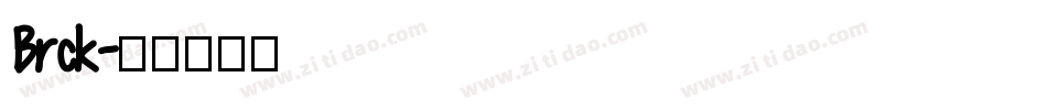 Brck字体转换