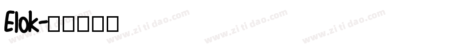 Elok字体转换
