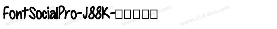 FontSocialPro-J88K字体转换