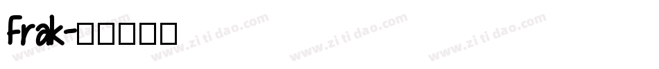 Frak字体转换