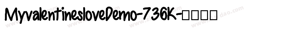 MyvalentinesloveDemo-736K字体转换