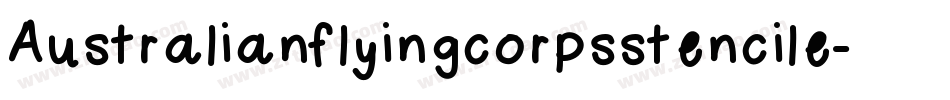 Australianflyingcorpsstencile-aAMK字体转换