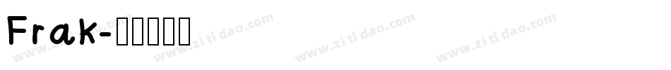 Frak字体转换