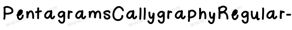 PentagramsCallygraphyRegular-707K字体转换