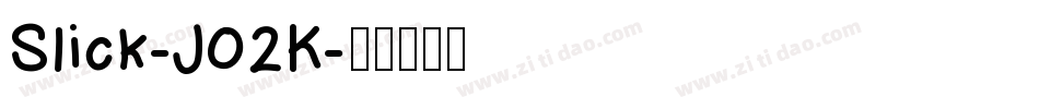 Slick-J02K字体转换