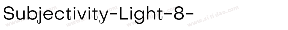 Subjectivity-Light-8字体转换
