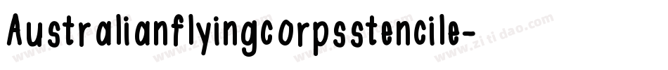 Australianflyingcorpsstencile-aAMK字体转换