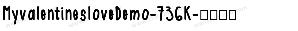 MyvalentinesloveDemo-736K字体转换