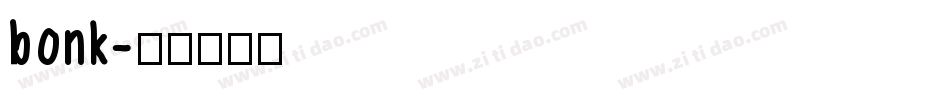 bonk字体转换