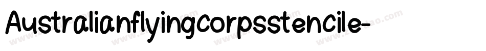 Australianflyingcorpsstencile-aAMK字体转换