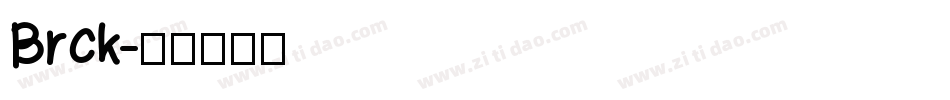 Brck字体转换