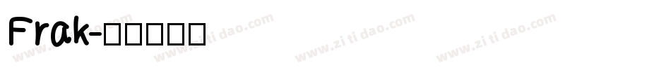Frak字体转换