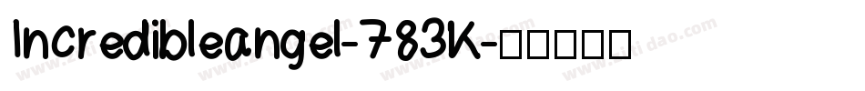 Incredibleangel-783K字体转换