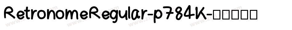 RetronomeRegular-p784K字体转换
