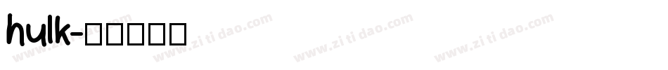 hulk字体转换