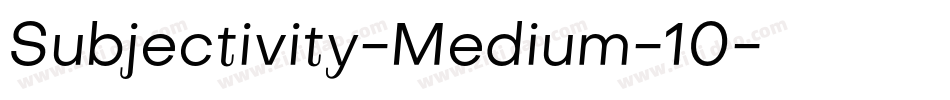 Subjectivity-Medium-10字体转换