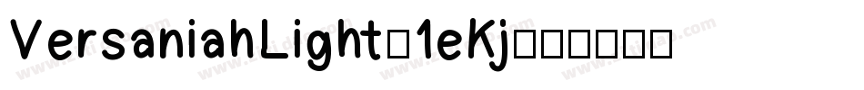 VersaniahLight-1eKj字体转换