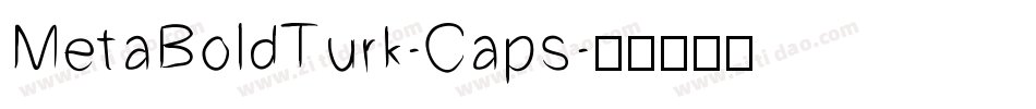MetaBoldTurk-Caps字体转换