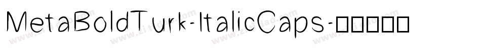 MetaBoldTurk-ItalicCaps字体转换
