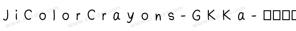 JiColorCrayons-GKKa字体转换