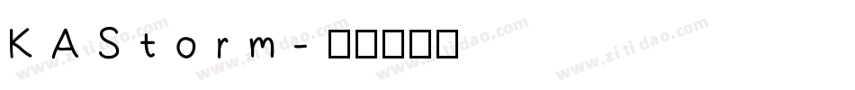 KAStorm字体转换