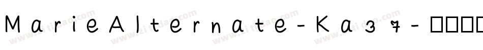 MarieAlternate-Ka37字体转换