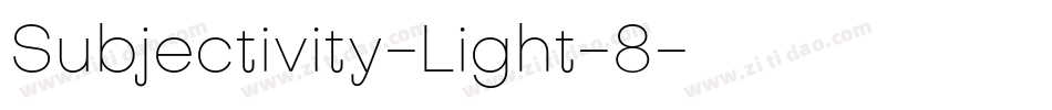 Subjectivity-Light-8字体转换