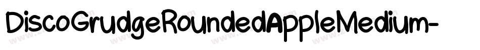 DiscoGrudgeRoundedAppleMedium-eKae字体转换