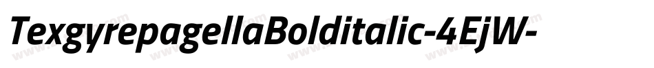 TexgyrepagellaBolditalic-4EjW字体转换